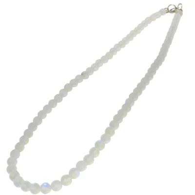 Колие Ангелска Аура Аква Кварц Мат Топче 6 мм