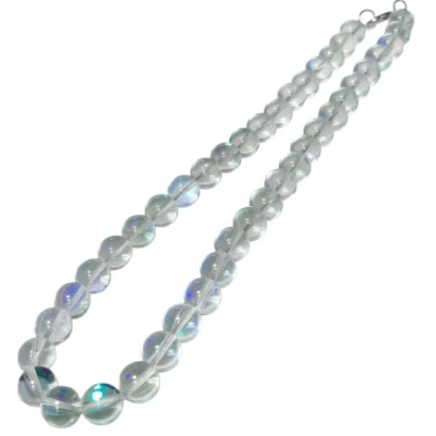 Колие Ангелска Аура Аква Кварц Гланц Топче 10 мм