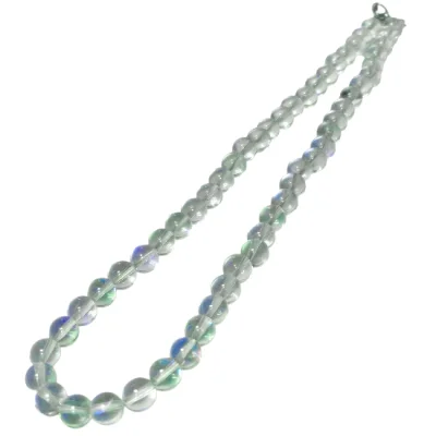 Колие Ангелска Аура Аква Кварц Гланц Топче 8 мм