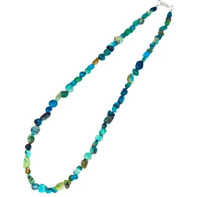 Колие Хризокола със Сребро 925