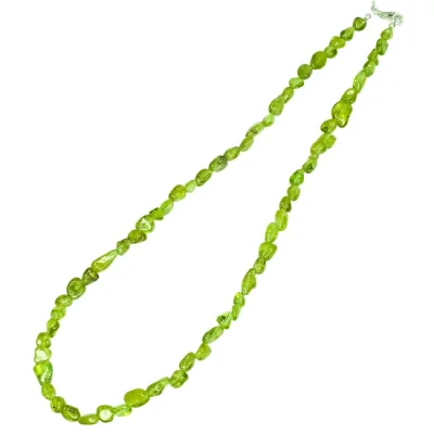 Колие Хризолит, Оливин, Перидот със Сребро 925