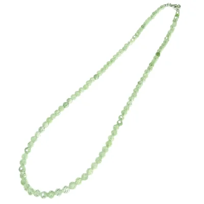 Колие Пренит Фасетирано Топче 4 мм със Сребро 925