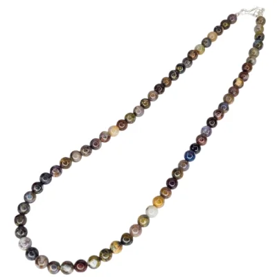 Колие Питерсит Топче 6 мм със Сребро 925