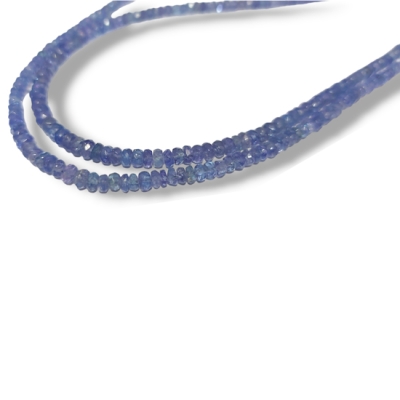 Колие Фасетиран Прозрачен Танзанит със Сребро 925