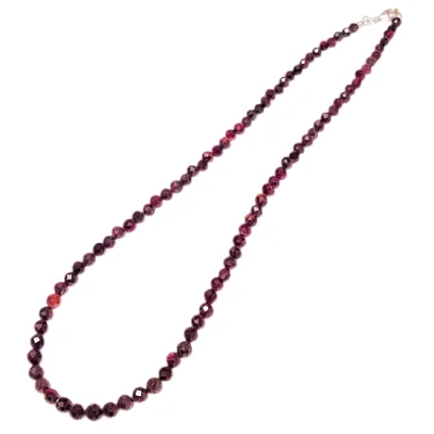 Колие Котешко око Фасетирано Топче 4 мм със Сребро 925