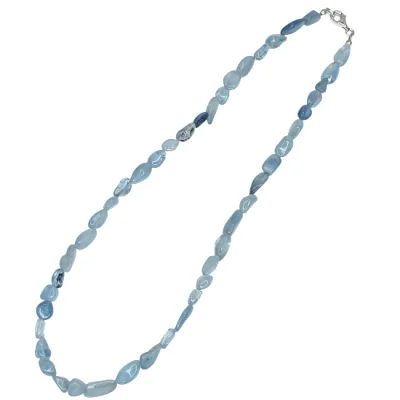 Колие Син Топаз със Сребро 925