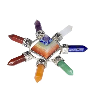 Енергизатор за Дома и Пространството с Кристали за 7-те Чакри и Пирамида с Минерали за 7-те Чакри