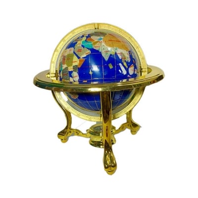 Глобус от полускъпоценни минерали - Модел 7