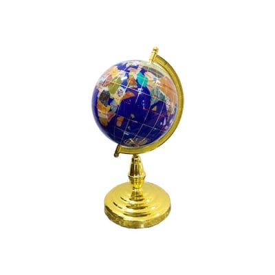 Глобус от полускъпоценни минерали - Модел 8