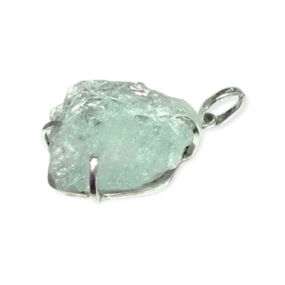 Медальон Аквамарин Кристал със Сребро 925