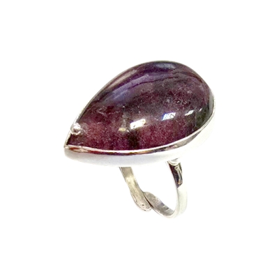 Пръстен Цветен Турмалин, Рубелит със Сребро 925 