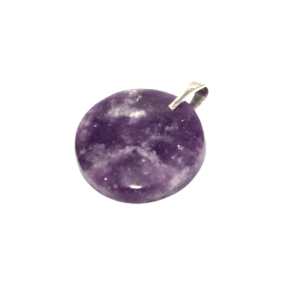 Медальон Лепидолит със Сребро 925 