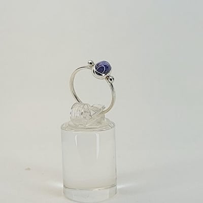 Пръстен Танзанит, Сребро  925/1000