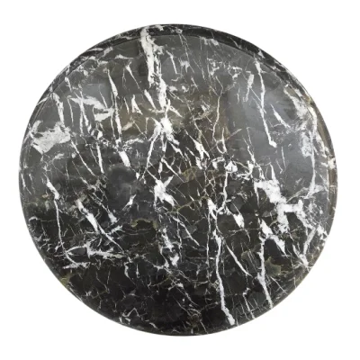 Интериорна масичка от полускъпоценни минерали - Черна Зебра Оникс