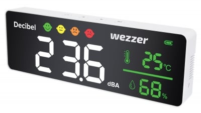Термохигрометър с монитор за звук Levenhuk Wezzer Teo TH70