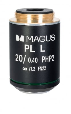 Обектив MAGUS 20HP 20х/0,40 Plan L phase PHP2 ∞/1,2 WD 8,0 mm