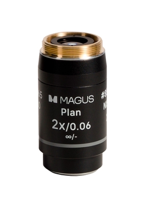 Обектив MAGUS 2PL60 Plan 2х/0,06 ∞/- H 60 mm