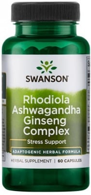 РОДИОЛА, АШВАГАНДА И ЖЕНШЕН КОМПЛЕКС за повишаване на работоспособността * 60капсули, СУОНСЪН