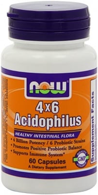 АЦИДОФИЛУС - пробиотик  - Хранителна добавка - капсули х 60, NOW FOODS