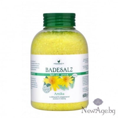 СОЛИ ЗА ВАНА С АРНИКА - хидратират, регенерират и подхранват кожата, 600 гр.