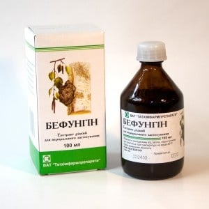 БЕФУНГИН - Регулира метаболитните процеси, нормализира функцията на червата и стомаха - тинктура х 100 мл.