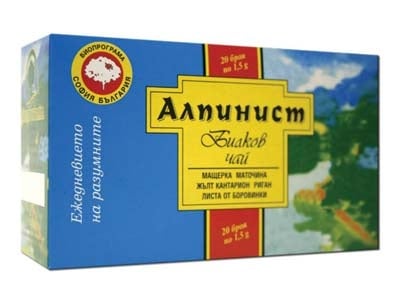 БИЛКОВ ЧАЙ АЛПИНИСТ - х 20 броя филтърни пакетчета, БИОПРОГРАМА