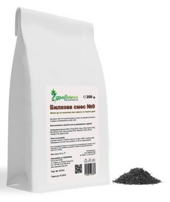 БИЛКОВА СМЕС № 9 ПРИ ЦИРОЗА НА ЧЕРНИЯ ДРОБ  - 200 гр., ЗДРАВНИЦА