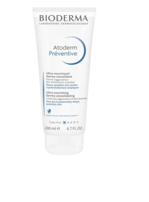 БИОДЕРМА АТОДЕРМ ПРЕВЕНТИВ ПОДХРАНВАЩ И ВЪЗСТАНОВЯВАЩ КРЕМ ЗА СУХА И АТОПИЧНА КОЖА 200 мл