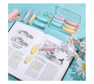 Мини маркери Бонбон в ПВЦ кутия /6 цвята/