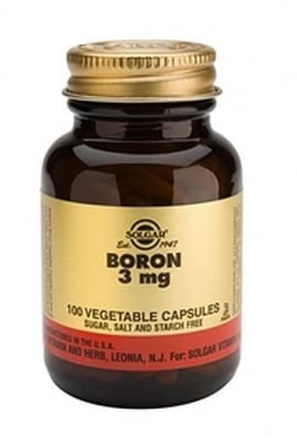 БОР - помага при менопауза и остеопороза - капсули 3 мг. х 100, SOLGAR