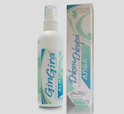 ДЖИНДЖИРА АЛБА СПРЕЙ - при сърбеж, кожни възпаления и слънчеви изгаряния -100 мл., BOROLA