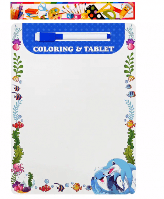 Двустранна дъска "Делфин" с маркер