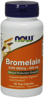 БРОМЕЛАИН - подпомага оздравителните процеси - таблетки 500 мг. х 60, NOW FOODS