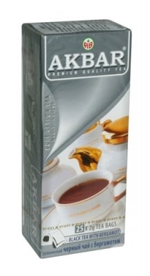 ЦЕЙЛОНСКИ ЧЕРЕН ЧАЙ С БЕРГАМОТ АКБАР - филтър х 25,AKBAR