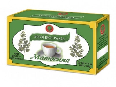 ЧАЙ МАТОЧИНА - 20 броя филтърни пакетчета, БИОПРОГРАМА