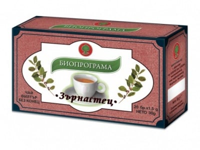 ЧАЙ ЗЪРНАСТЕЦ - 20 броя филтърни пакетчета, БИОПРОГРАМА