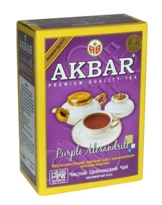 ЦЕЙЛОНСКИ ВИОЛЕТОВ ЧЕРЕН ЧАЙ НА ЛИСТА АКБАР - насипен 100 гр., AKBAR