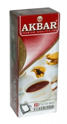 ЦЕЙЛОНСКИ ЧЕРЕН ЧАЙ АКБАР - 25 пакетчета, AKBAR
