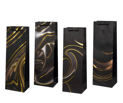 Луксозна подаръчна торбичка за бутилка 