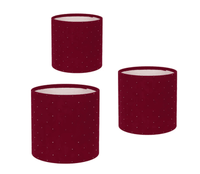 Подаръчна кутия с плюш и декорация камъчета /3 в 1/ - червена