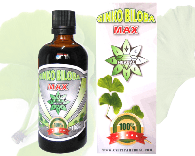 ГИНКО БИЛОБА МАКС ЕКСТРАКТ - за по-добра памет, концентрация и издръжливост - 100 мл., CVETITA