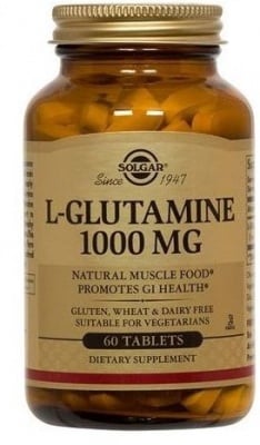 L - ГЛУТАМИН 1000 мг. за нормалното функциониране на имунната система, червата и мозъка * 60табл., СОЛГАР
