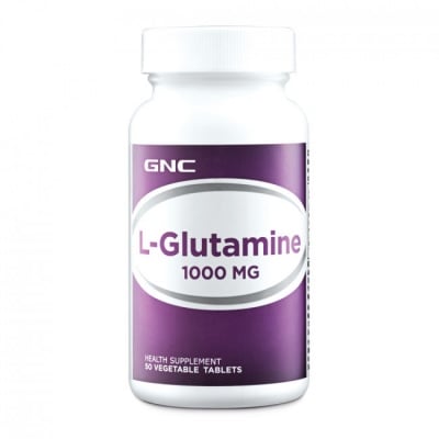 L - ГЛУТАМИН 1000 мг. - повишава издържливостта и мускулната сила * 50таблетки, GNC