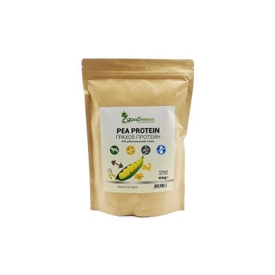 ГРАХОВ ПРОТЕИН - най-лесно смилаемите протеини от растителен произход 400 гр. ЗДРАВНИЦА