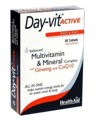 ДЕЙ-ВИТ АКТИВ - балансиран комплекс от минерали, мултивитамини и аминокиселини - 30 таблетки