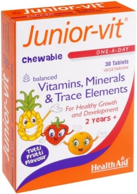 ДЖУНИЪР ВИТ - подпомага развитието и растежа на децата - 30 таблетки