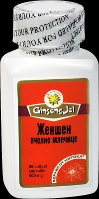 ЖЕН-ШЕН + ПЧЕЛНО МЛЕЧИЦЕ - подпомага метаболизма и растежа - капсули 500 мг. х 60, TNT 21
