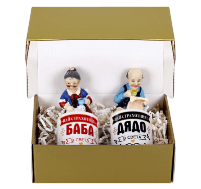 Kомплект Най-страхотните Баба и Дядо в света / две чаши и две фигурки