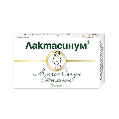 ЛАКТАСИНУМ МЛЕЧЕН САПУН С МАГАРЕШКО МЛЯКО - хидратира и подхранв акожата - 75 гр., RAMCOPHARM