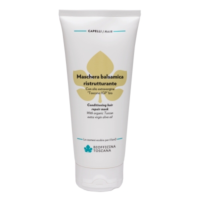 БИОФИЧИНА ТОСКАНА ВЪЗСТАНОВЯВАЩА МАСКА ЗА КЪДРАВА И ЧУПЛИВА КОСА С ОРГАНИЧЕН ЗЕХТИН 200 мл